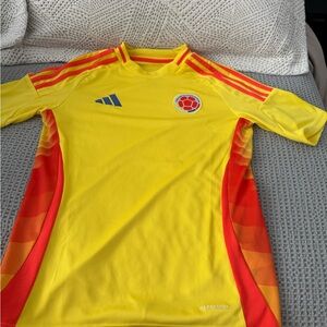 Adidas Kids Bright Yellow and Fiery Red Jersey Colombia